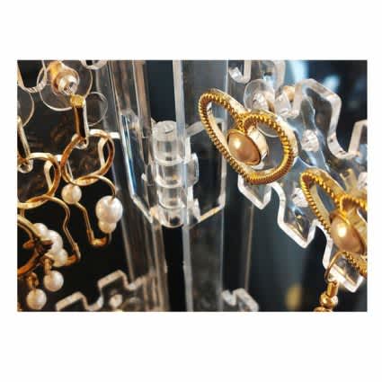 Jewelry Splendour: 153-Piece Folding Earring & Necklace Display Rack
