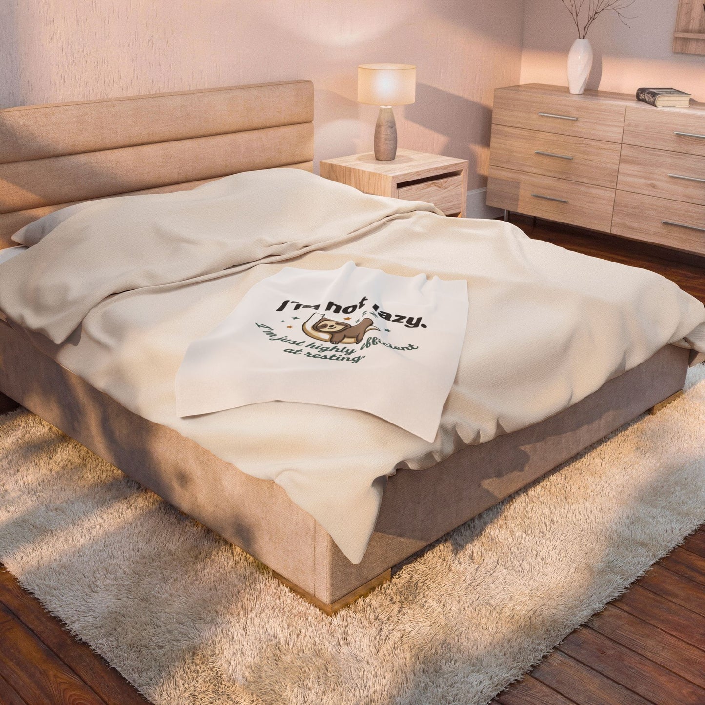 Sloth Plush Blanket – Velveteen Throw
