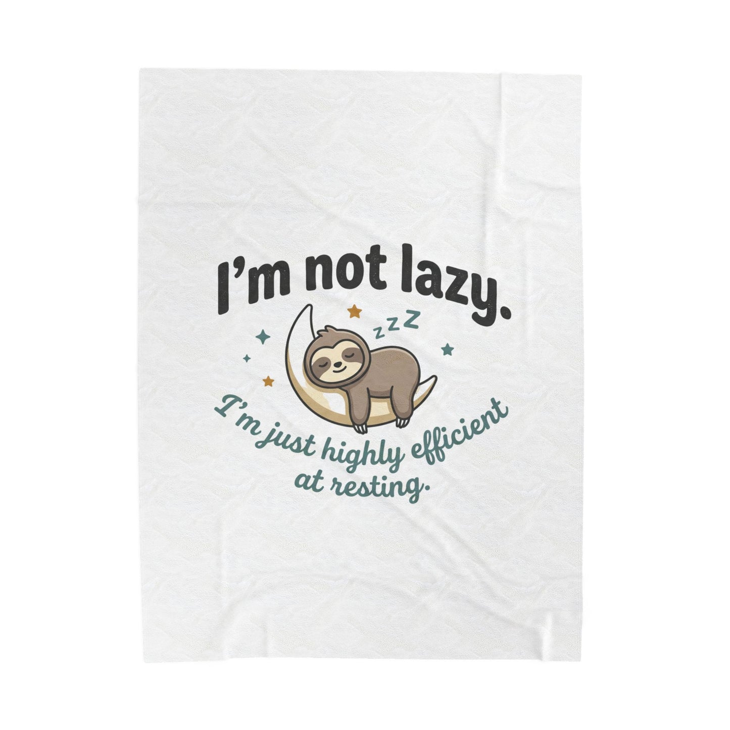 Sloth Plush Blanket –  Velveteen Throw