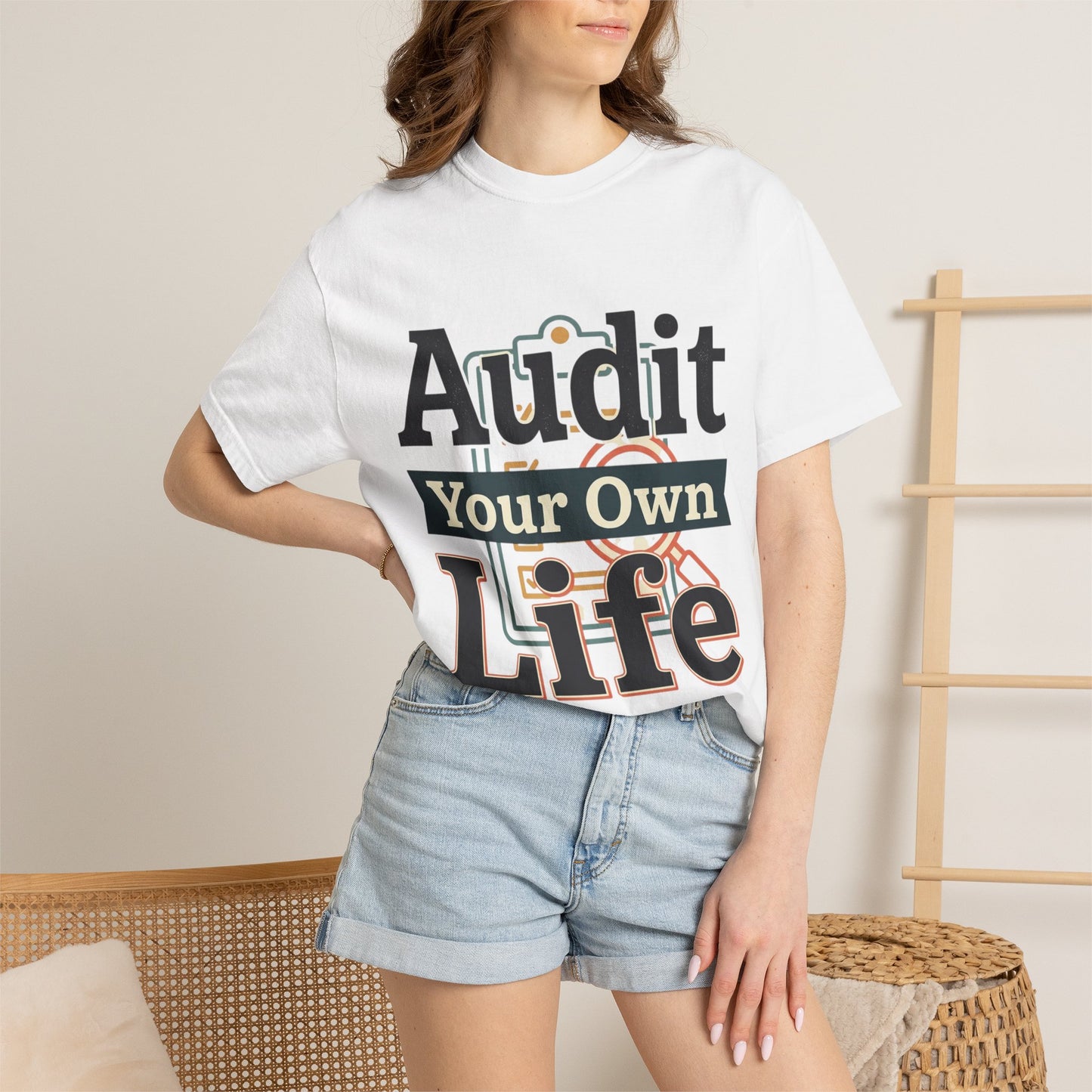 Audit Your Own Life T-Shirt — Motivational Graphic Tee for Accountants & Personal Growth