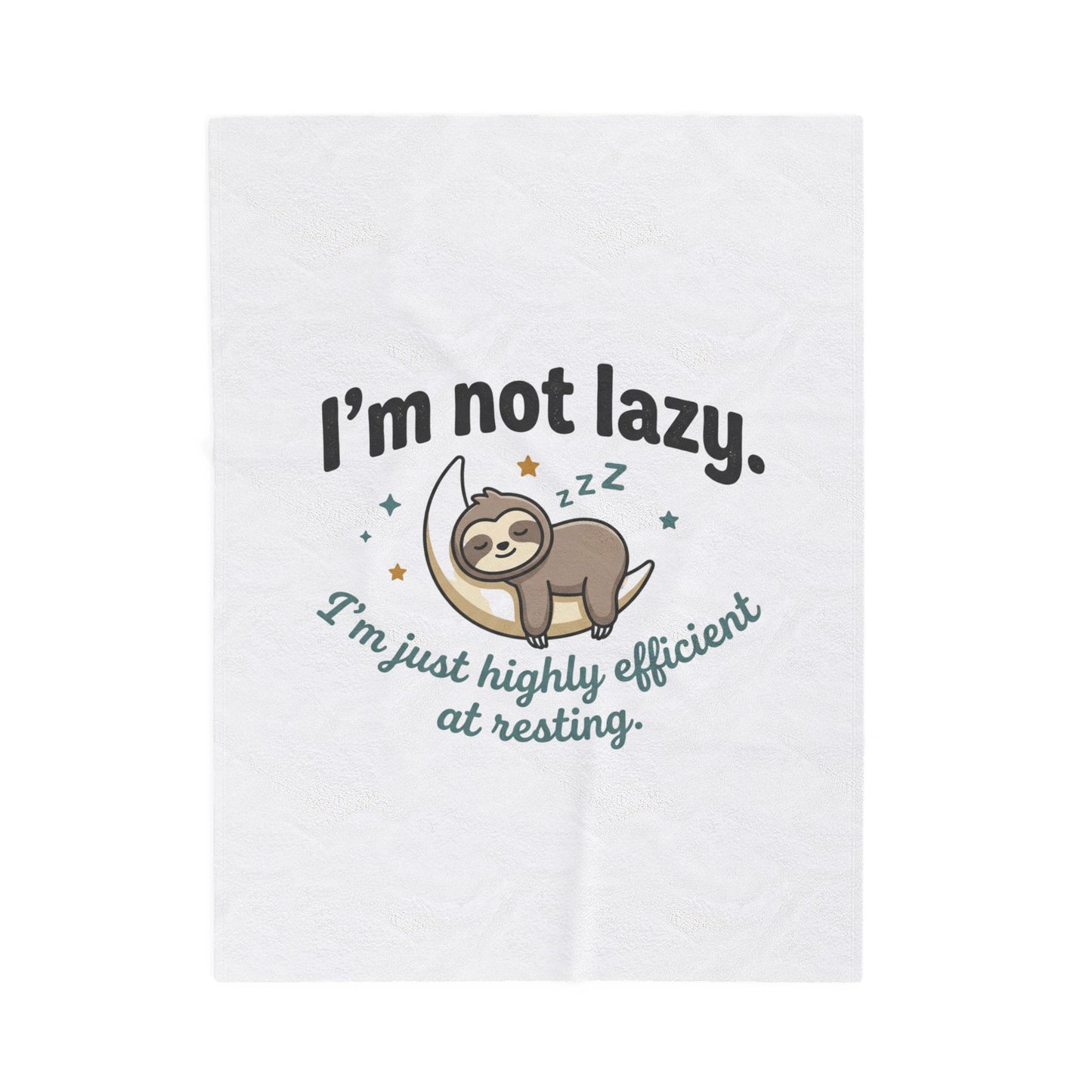 Sloth Plush Blanket –  Velveteen Throw