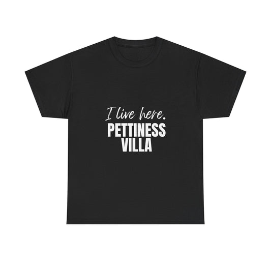 White Minimalist T-Shirt — Subtle Center Dot Petty Graphic tee