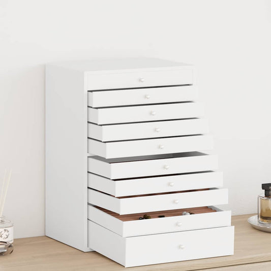 10-Tier Large Jewelry Box Organizer with Watch Holders & Drawers