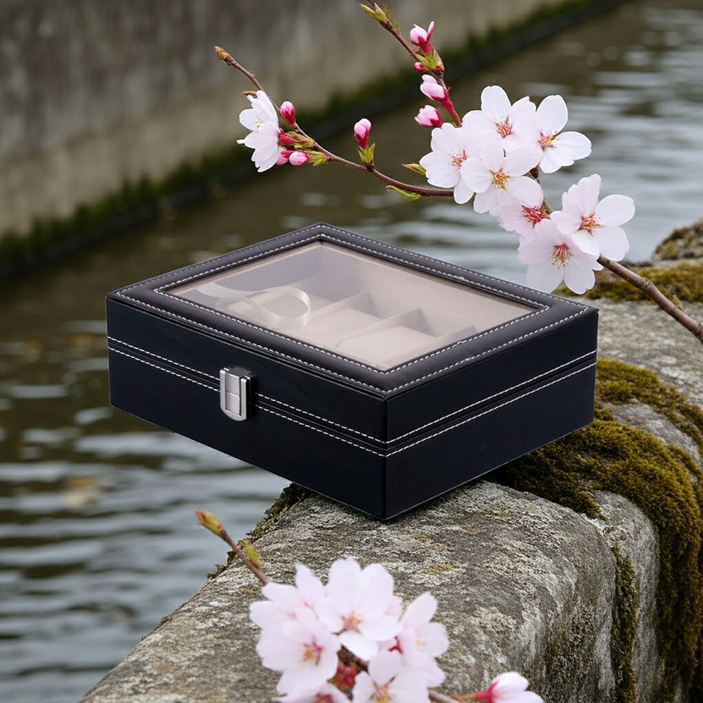 10-Slot Premium Leather Watch Display & Storage Case
